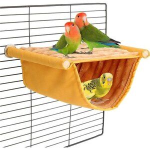 Winter Warm Bird Nest Bed Hanging Hammock Snuggle Hut Parrot House Tent Toy